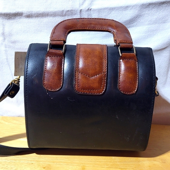 Vintage Brandon black/brown  leather purse - Picture 2 of 5